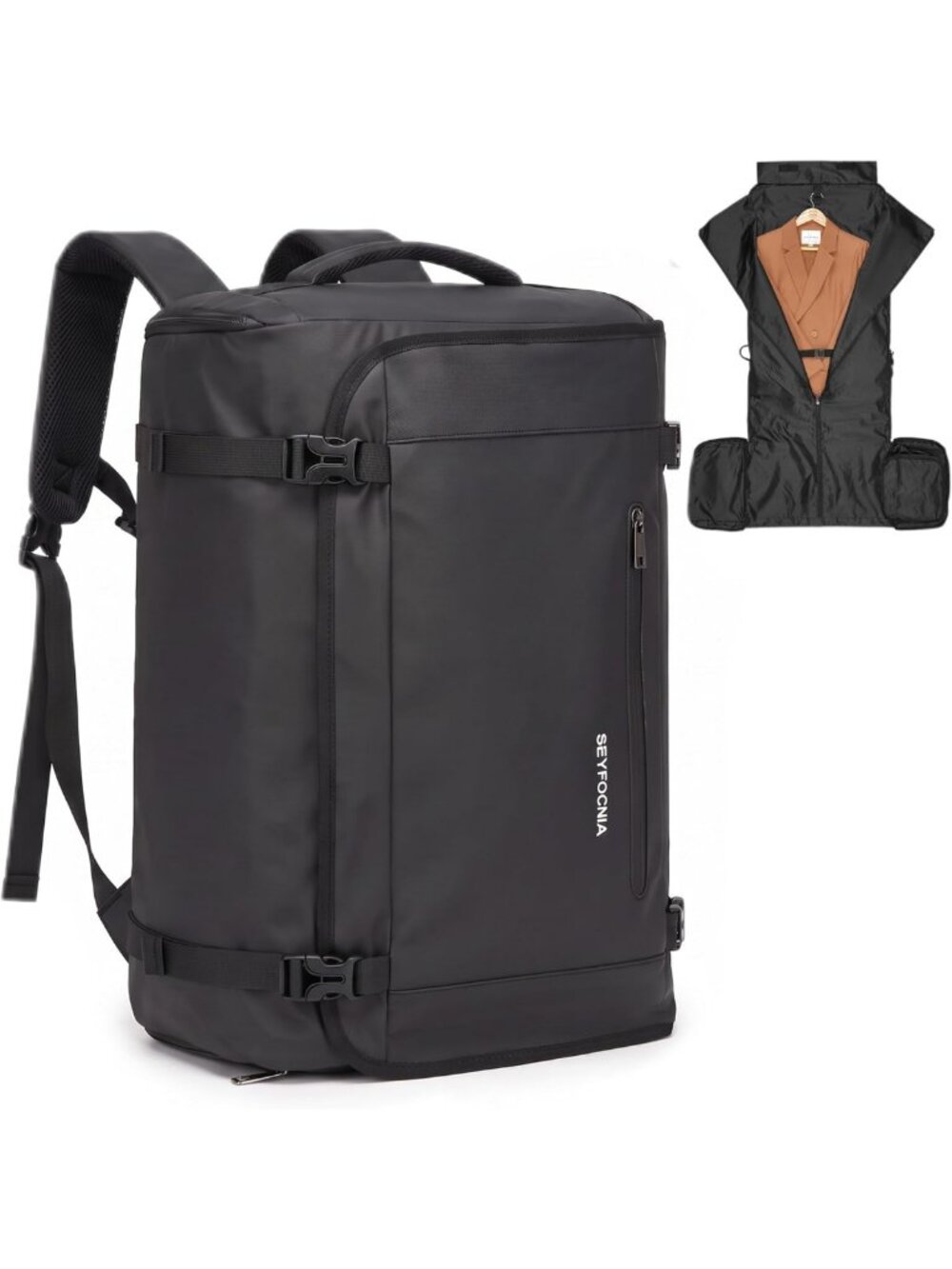 3-in-1 Convertible Travel Garment Bag & Backpack, Waterproof, Airline Approved